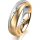 Ring 18 Karat Gelb-/Weissgold 5.5 mm sandmatt 1 Brillant G vs 0,025ct