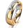Ring 18 Karat Gelb-/Weissgold 5.5 mm poliert 1 Brillant G vs 0,110ct