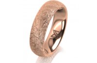 Ring 14 Karat Rotgold 5.5 mm kristallmatt