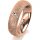 Ring 14 Karat Rotgold 5.5 mm kristallmatt 1 Brillant G vs 0,025ct