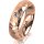 Ring 14 Karat Rotgold 5.5 mm diamantmatt 1 Brillant G vs 0,065ct