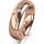 Ring 14 Karat Rotgold 5.5 mm poliert 3 Brillanten G vs Gesamt 0,050ct