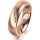 Ring 14 Karat Rotgold 5.5 mm l&auml;ngsmatt 5 Brillanten G vs Gesamt 0,045ct