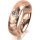 Ring 14 Karat Rotgold 5.5 mm diamantmatt 1 Brillant G vs 0,110ct