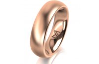 Ring 18 Karat Rotgold 5.5 mm l&auml;ngsmatt