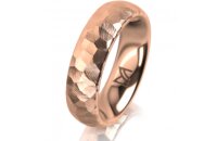 Ring 18 Karat Rotgold 5.5 mm diamantmatt