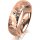 Ring 18 Karat Rotgold 5.5 mm diamantmatt 1 Brillant G vs 0,025ct