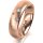 Ring 18 Karat Rotgold 5.5 mm sandmatt 3 Brillanten G vs Gesamt 0,050ct