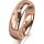 Ring 18 Karat Rotgold 5.5 mm poliert 5 Brillanten G vs Gesamt 0,065ct