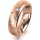 Ring 18 Karat Rotgold 5.5 mm sandmatt 5 Brillanten G vs Gesamt 0,065ct