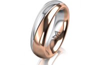 Ring 14 Karat Rot-/Weissgold 5.5 mm poliert