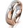 Ring 14 Karat Rot-/Weissgold 5.5 mm poliert 1 Brillant G vs 0,065ct