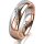 Ring 14 Karat Rot-/Weissgold 5.5 mm poliert 5 Brillanten G vs Gesamt 0,045ct