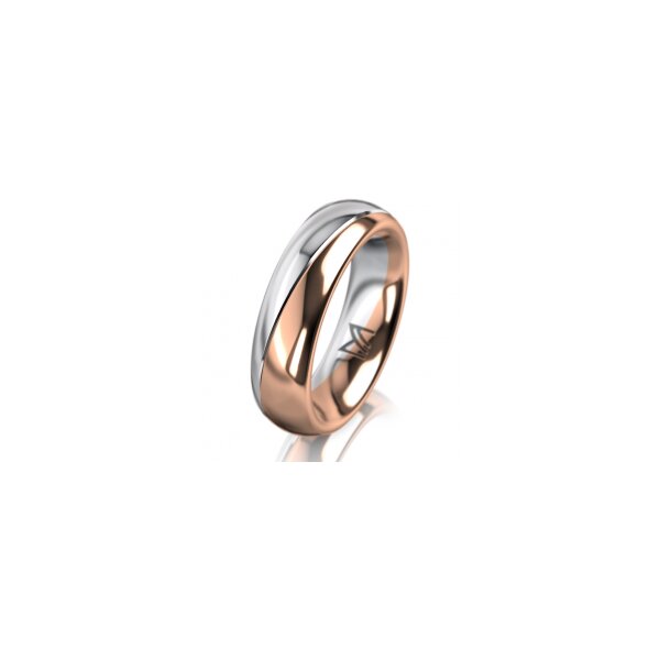Ring 18 Karat Rot-/Weissgold 5.5 mm poliert