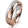 Ring 18 Karat Rot-/Weissgold 5.5 mm poliert 1 Brillant G vs 0,025ct
