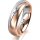 Ring 18 Karat Rot-/Weissgold 5.5 mm l&auml;ngsmatt 1 Brillant G vs 0,025ct