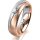 Ring 18 Karat Rot-/Weissgold 5.5 mm sandmatt 1 Brillant G vs 0,065ct