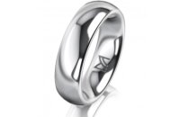 Ring 14 Karat Weissgold 5.5 mm poliert