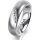 Ring 14 Karat Weissgold 5.5 mm l&auml;ngsmatt 5 Brillanten G vs Gesamt 0,045ct