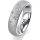 Ring 14 Karat Weissgold 5.5 mm kreismatt 5 Brillanten G vs Gesamt 0,065ct