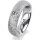 Ring 14 Karat Weissgold 5.5 mm kristallmatt 1 Brillant G vs 0,110ct