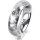 Ring 14 Karat Weissgold 5.5 mm diamantmatt 1 Brillant G vs 0,110ct