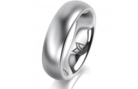 Ring 18 Karat Weissgold 5.5 mm l&auml;ngsmatt