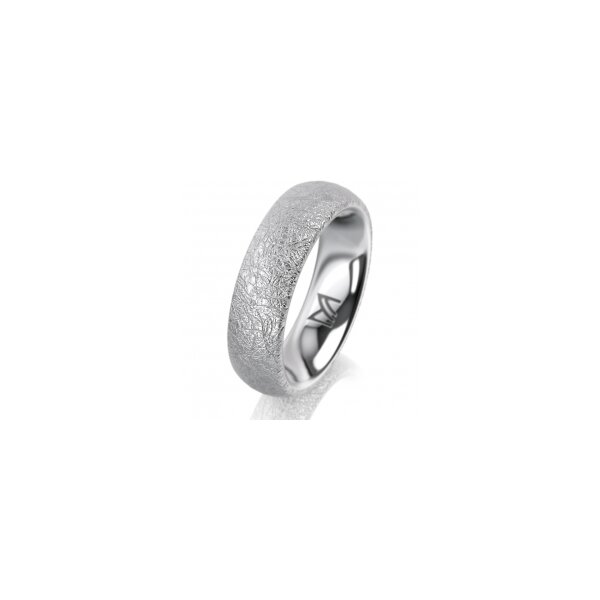 Ring 18 Karat Weissgold 5.5 mm kreismatt
