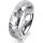 Ring 18 Karat Weissgold 5.5 mm diamantmatt 1 Brillant G vs 0,065ct