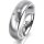 Ring 18 Karat Weissgold 5.5 mm l&auml;ngsmatt 3 Brillanten G vs Gesamt 0,050ct