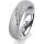 Ring 18 Karat Weissgold 5.5 mm kreismatt 5 Brillanten G vs Gesamt 0,045ct