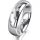 Ring 18 Karat Weissgold 5.5 mm poliert 5 Brillanten G vs Gesamt 0,065ct