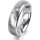 Ring 18 Karat Weissgold 5.5 mm l&auml;ngsmatt 5 Brillanten G vs Gesamt 0,065ct