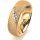 Ring 14 Karat Gelbgold 6.0 mm kreismatt 5 Brillanten G vs Gesamt 0,065ct