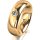 Ring 14 Karat Gelbgold 6.0 mm poliert 1 Brillant G vs 0,110ct
