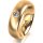 Ring 14 Karat Gelbgold 6.0 mm l&auml;ngsmatt 1 Brillant G vs 0,110ct