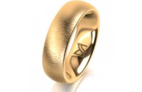 Ring 18 Karat Gelbgold 6.0 mm sandmatt