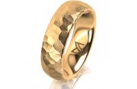 Ring 18 Karat Gelbgold 6.0 mm diamantmatt