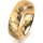 Ring 18 Karat Gelbgold 6.0 mm diamantmatt
