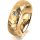 Ring 18 Karat Gelbgold 6.0 mm diamantmatt 1 Brillant G vs 0,065ct