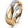Ring 14 Karat Gelb-/Weissgold 6.0 mm poliert