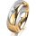 Ring 14 Karat Gelb-/Weissgold 6.0 mm poliert 1 Brillant G vs 0,065ct