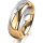 Ring 18 Karat Gelb-/Weissgold 6.0 mm poliert 1 Brillant G vs 0,025ct