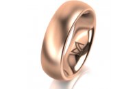 Ring 14 Karat Rotgold 6.0 mm l&auml;ngsmatt