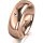 Ring 14 Karat Rotgold 6.0 mm poliert 1 Brillant G vs 0,025ct
