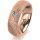 Ring 14 Karat Rotgold 6.0 mm kristallmatt 1 Brillant G vs 0,065ct