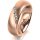 Ring 14 Karat Rotgold 6.0 mm sandmatt 5 Brillanten G vs Gesamt 0,065ct