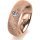 Ring 14 Karat Rotgold 6.0 mm kristallmatt 1 Brillant G vs 0,110ct