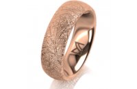 Ring 18 Karat Rotgold 6.0 mm kristallmatt