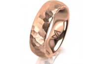 Ring 18 Karat Rotgold 6.0 mm diamantmatt